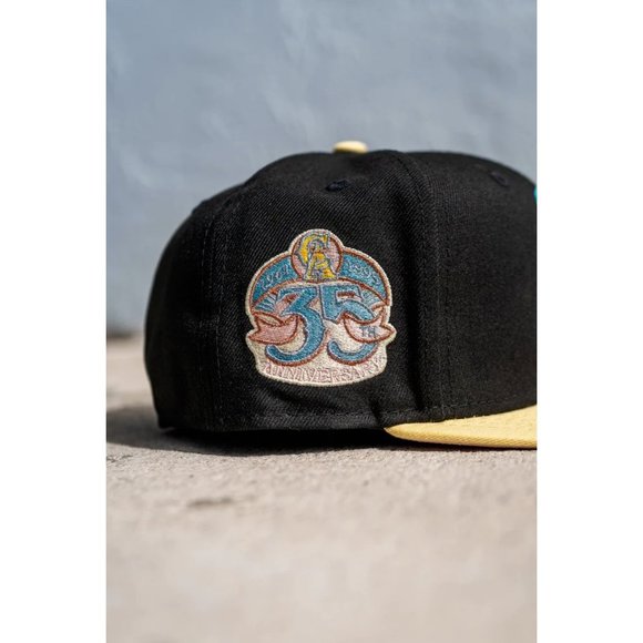 New Era California Angels Butter Edition 59FIFTY Fitted Hat 35 Year Patch - Picture 8 of 9